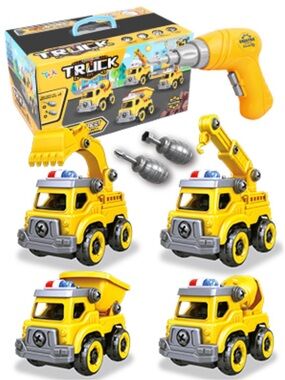 New Yellow Construction Truck DIY Set - Kids Toys build truck set